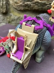 Vintage 1987 TYCO Dino Riders Triceratops w Sidewinder Incomplete Non Working