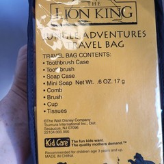 Vintage Disney The Lion King Jungle Adventures Travel Bag Rare! NEW