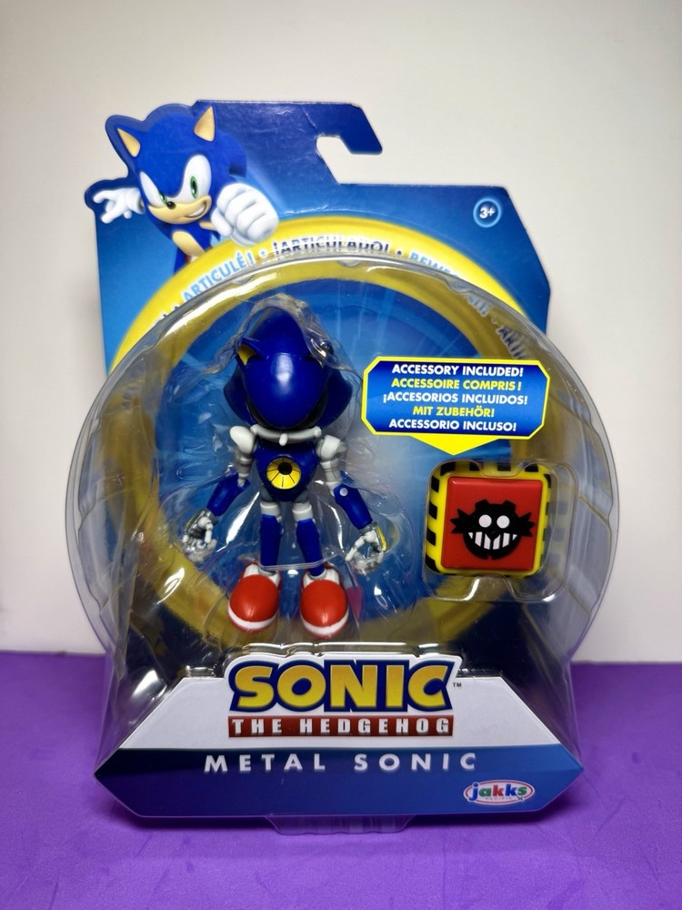 2024 JAKKS Pacific Sonic The Hedgehog Figure: METAL SONIC (w/ Trap Spring)