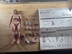 Amazing Yamaguchi Revoltech Attack On Titan Female Titan Complete With Bonus