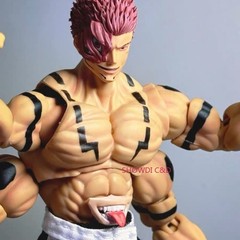 Custom 1/12 Jujutsu Kaisen Ryomen Sukuna Head Carving For 6” Action Figure