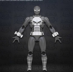 Spiderman Punisher Mafex CT custom Unpainted 1/12 kit 3d Parts Only