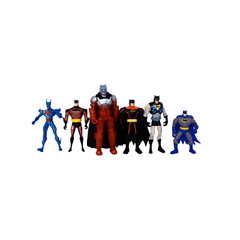 Lot of 6 Batman Action Figures Various Years 5″ to 7″