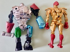 REAL STEEL set of 8 Action Figures robots ATOM lot Zeus steal giant Iron Adam