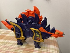 Power Rangers Super Ninja Steel Stegosarus Zord Bandai Rev Up Spinning Blade