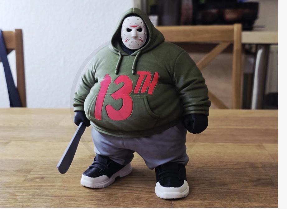 Fat Jason Voorhees Friday The 13th 3D Printed 5.5” Model Action Figurine