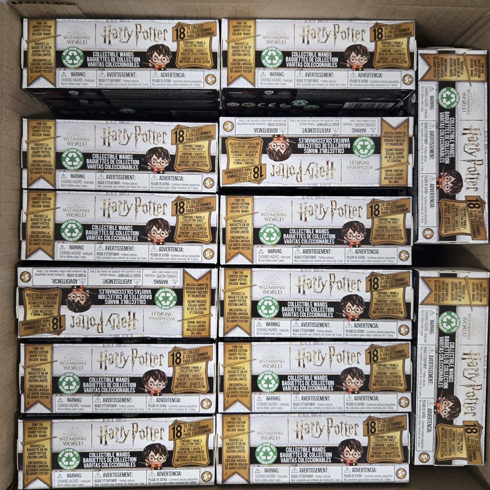 Harry Potter Collectible Wands – Lot of 154 Sealed Blind Boxes