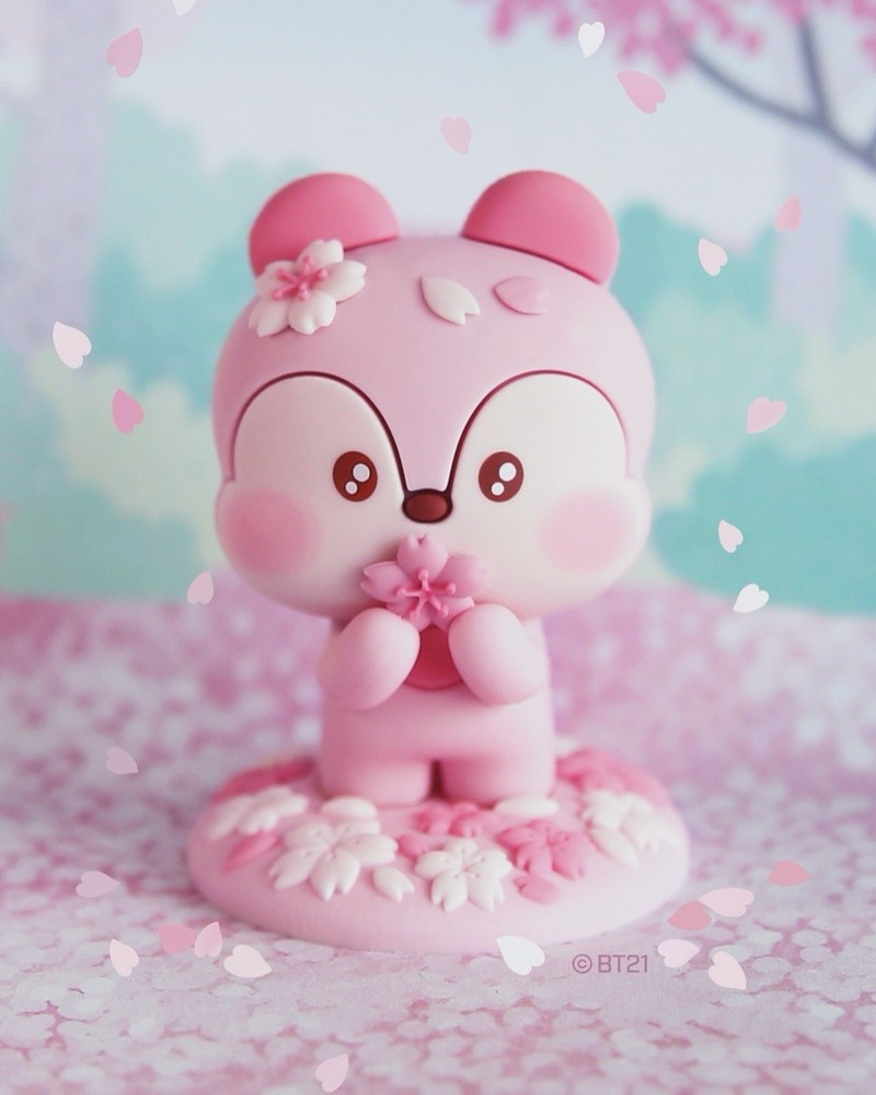 BT21 Minini Cherry Blossom Figure Mang