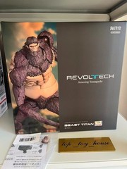 Kaiyodo Revoltech Amazing Yamaguchi Attack on Titan Beast Titan Figure w/Bonus