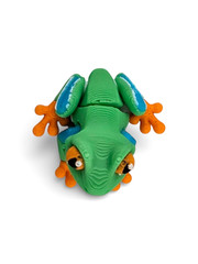 Lot 25 Articulated Frog Toy Mini 3D Printed Tree Frog Fidget Desk Pet – 1.25″