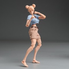 Romankey X COWL 1/12 Soldier Action Figure 6in Girl Suntan Skin Joint Body Model