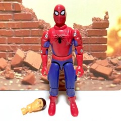 GI Joe Black Major Spider-Man Vintage Style Factory Custom Peter Parker