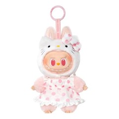 Pop Mart The Monsters x Sanrio Labubu Hello Kitty Plush Doll Pendant New OpenBox
