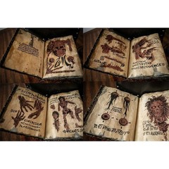 Necronomicon Evil Dead Book Prop Resin Dark Magic Demon Summon Horror Halloween