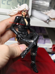 1/12 Catwoman Scale Black Cat Fluorescent Eye Head Carving For 6″ Action Figure