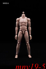 MX02-A 1/6 Europe Skin Male Figure Body Model Toy Fit 12in Head with Neck