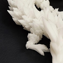 3D Printed Luminous Dragon Glow in Dark Articulated Desk Decor Kids Gift