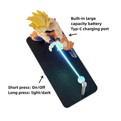 Dragon Ball Z Goku LED Figure Lamp Kamehameha Anime Collectible Display Toy ✅