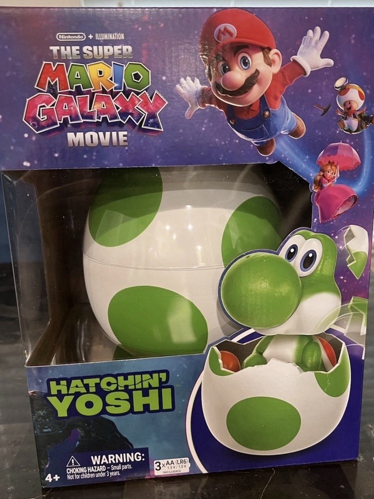 Hatchin’ Yoshi Hatching Egg – Super Mario Galaxy Movie Interactive Figure NEW
