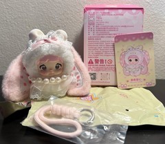 A62 Nommi Baby Sweetheart Bunny Plush Pendant (Mousse Sweet) Confirmed-AUTHENTIC