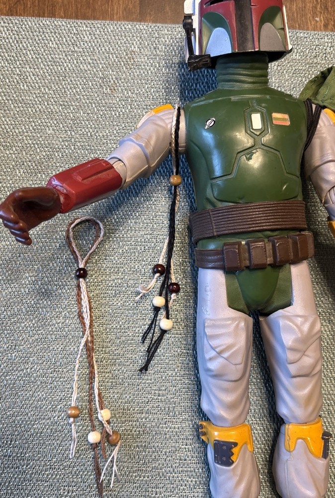 Vintage Star Wars 12 Inch Boba Fett Wookie Scalps Braids Custom