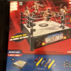 WWE Superstar Ring 14″ Spring-Loaded Mat Pro-Tension Ropes 4 Events in 1 Playset