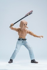 1/12 scale light blue jeans for 6″ figure SHF Nota Mezco MixMax PHICEN ❶USA❶