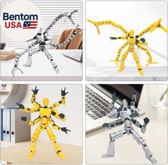 T13 3D Action Figure Set (Assembly Completed) 2 Pcs, 3D Printed Multi-Jointed, T