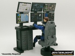 1:18 Scale Command Center Computer Diorama Set for 3.75″ JoyToy GI JOE Figures