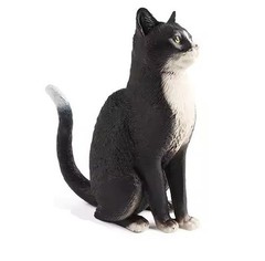 Black Cat Toy Action Figure Small Animal Figurine Doll Gift for Kids