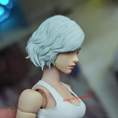 1/12 Modern Girl Female Head Carving For 6″ Romankey CFTOYS Figure Body