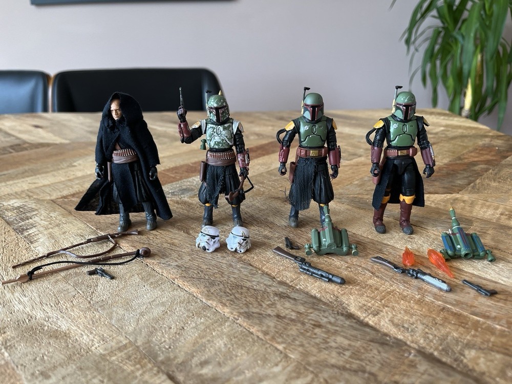 4x Lot Star Wars Boba Fett Vintage Collection Tython Mandalorian VC252 VC285