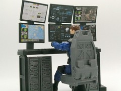 1:18 Scale Command Center Computer Diorama Set for 3.75″ JoyToy GI JOE Figures