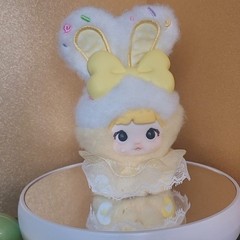 NOMMI BABY SWEETHEART BUNNY CHARM- Confirmed Pudding Cream! 💛🐇💛
