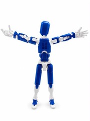 Large 13.78″ Articulated Robot Dummy Action Figure, Fully Poseable Mannequin