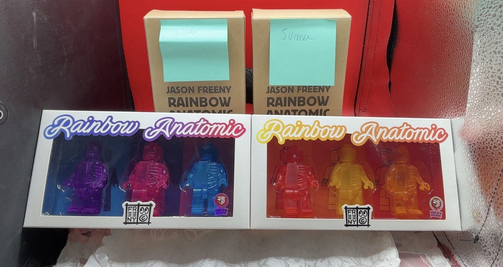 2016 Jason Freeny Rainbow Anatomic Sets (2) NIB Mighty Jaxx Pop Culture
