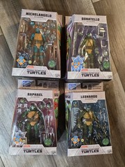 SDCC 2023 Loyal Subjects Battle Ready Tmnt 4 Pack Set BST AXN Ninja Turtles New