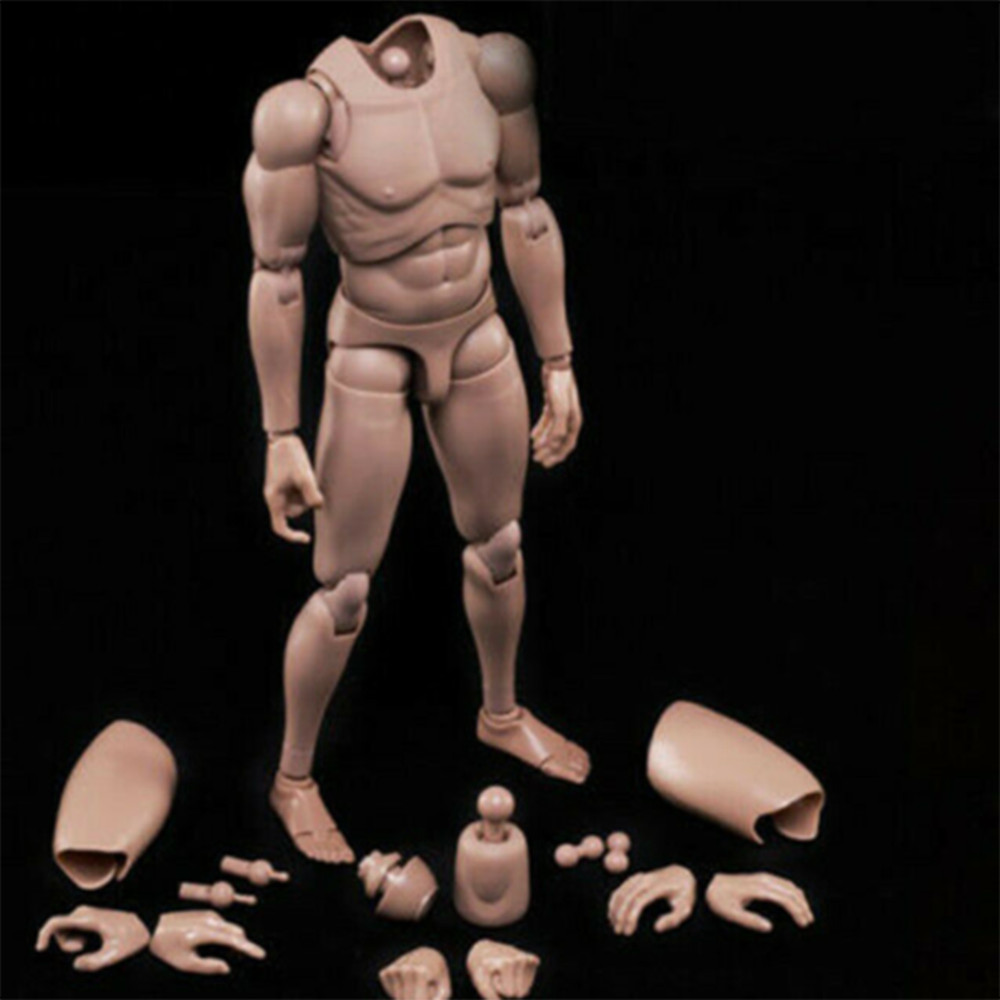MX02-A 12inch Europe Skin Male Action Figure Body Fit For 1/6 Head Sculpt Toys