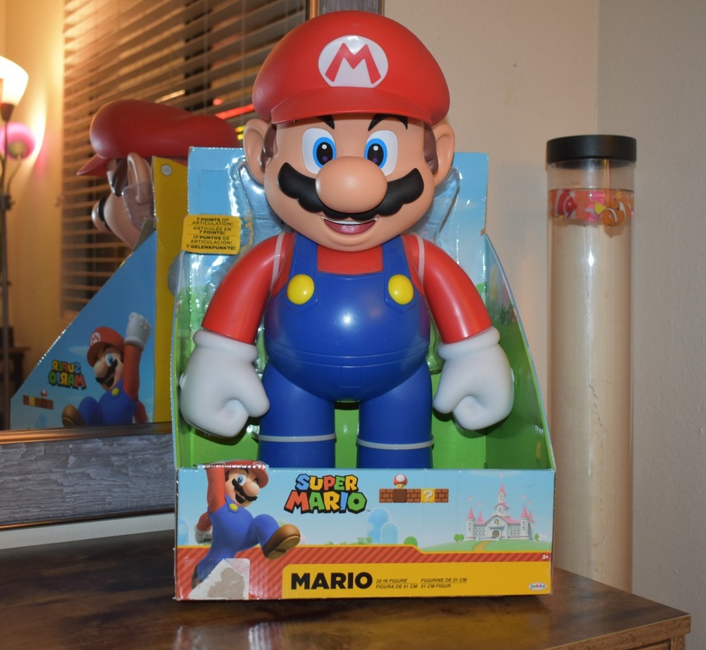 NEW JAKKS Pacific Nintendo Super Mario Bros Big HUGE 20″ GIANT JUMBO Figure