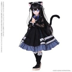Azone Dreamin Mebae A Gift From M.k Black White Cat 22.5cm/8.8In 1/6 Full Set