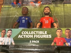 Super goal All Star Soccer 5 Pack- Messi, Olise,Silva, & More- Damaged Package