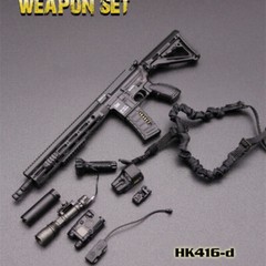 Soldier Accessories 1:6 Scale Plastic Assault Rifle Weapon Gun Fit 12” Figure