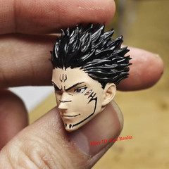 1/12 Jujutsu Kaisen Ryomen Sukuna Head Carving For 6″ Romankey VTOYS Figure Body