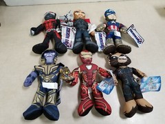 Lot of 6 – Official Marvel The Avengers Endgame 9″ Plush
