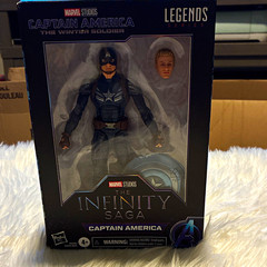 Marvel Legends Series Infinity Saga Captain America Figure w/ Shield + Head 4+