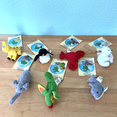 1997 Princess Soft Toys WeeBeanies Lot of 7 w/ Tags First Editions of 12