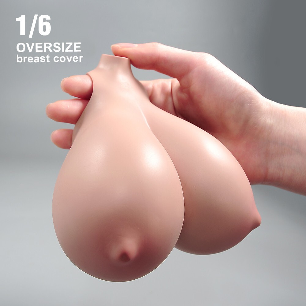 1:6 Suntan Super Large Breast Bust Kits Cover Fit 12” Female PH Action Figure