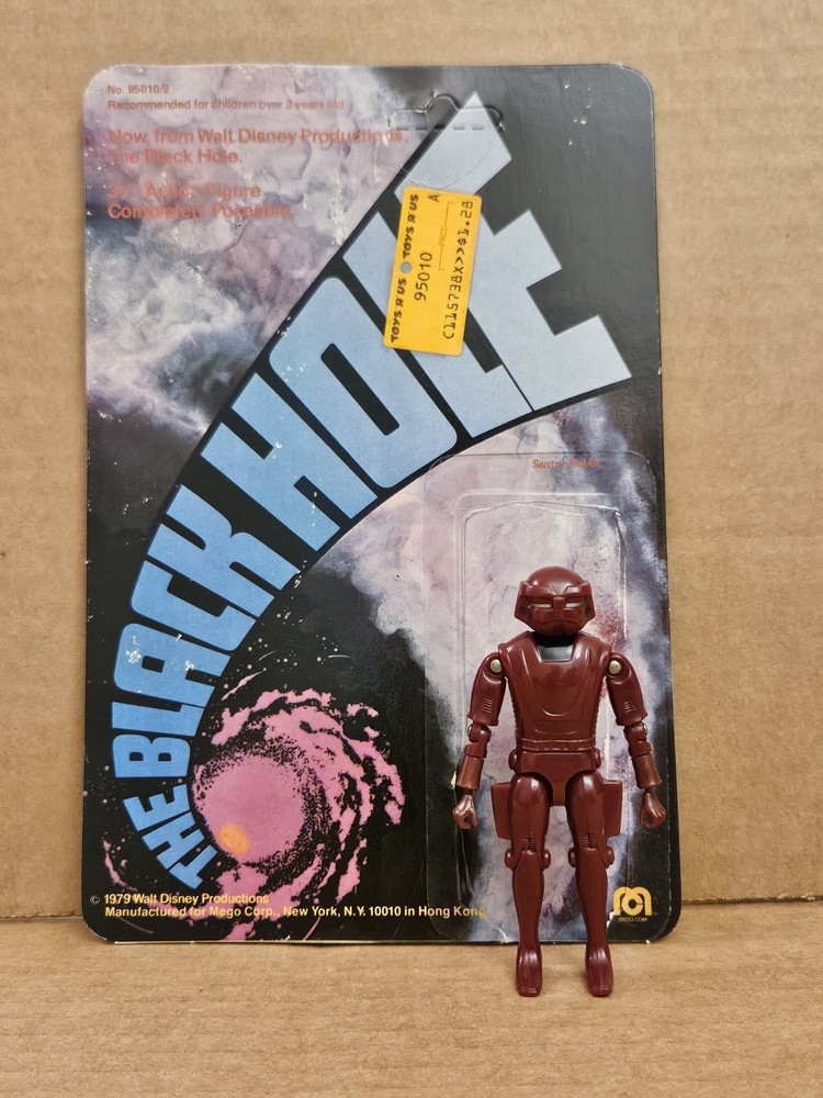 1979 Sentry + Sentry Cardback The Black Hole Red Robot Figure MEGO Disney