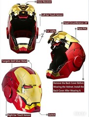 IN STOCK !!! AUTOKING Iron Man Helmet MK5 Electronic Voice Activated Open&Close