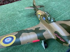 1:18 scale Hawker Hurricane Model Kit-Disassembled and Unpainted
